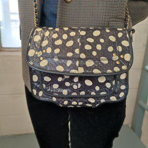 JEROME DREYFUSS Jojo Cross-body Bag in Polka Dot Snakeskn